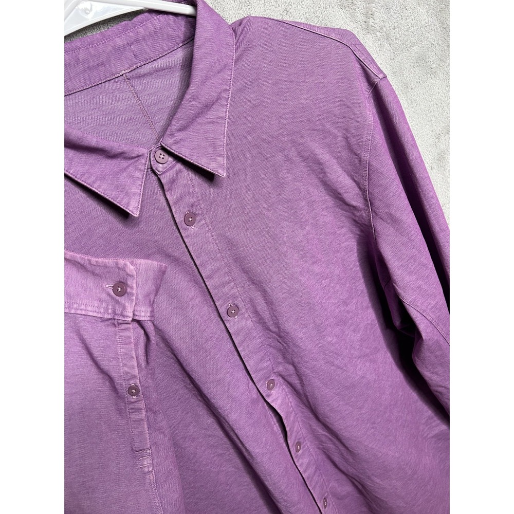 Men's US L- Lululemon Purple Commission Long Sleeve Oxford Button Down Shirt